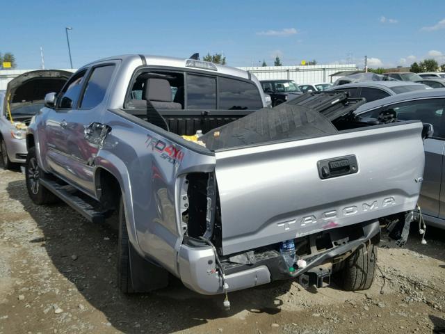 3TMCZ5AN0GM006107 - 2016 TOYOTA TACOMA DOU SILVER photo 3