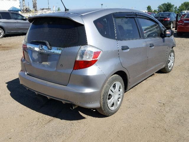 JHMGE88389S812191 - 2009 HONDA FIT DX-A GRAY photo 4