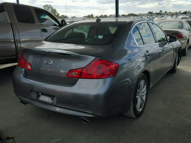 JN1CV6AP8BM503271 - 2011 INFINITI G37 BASE GRAY photo 4