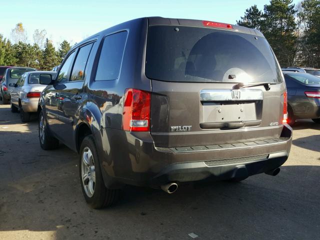 5FNYF4H58EB032941 - 2014 HONDA PILOT BROWN photo 3