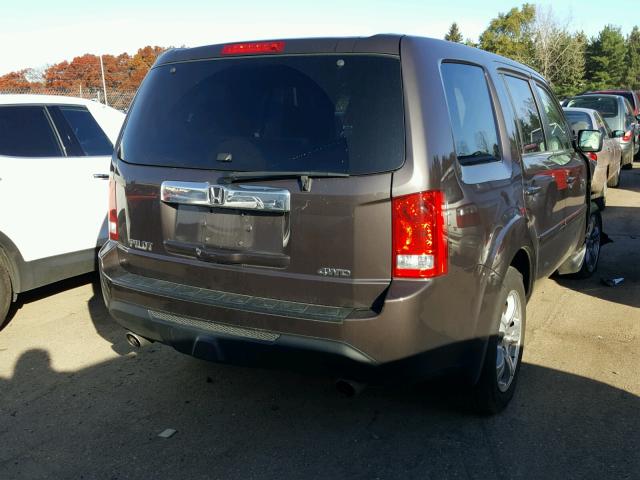 5FNYF4H58EB032941 - 2014 HONDA PILOT BROWN photo 4