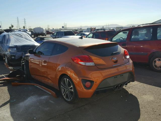 KMHTC6AE5GU251824 - 2016 HYUNDAI VELOSTER T ORANGE photo 3