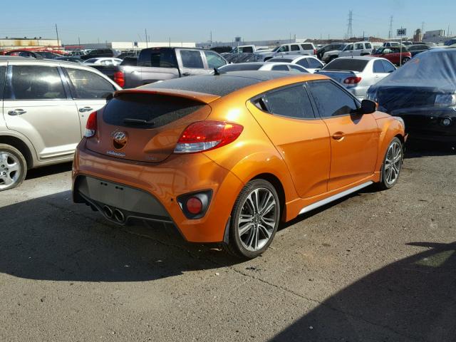 KMHTC6AE5GU251824 - 2016 HYUNDAI VELOSTER T ORANGE photo 4