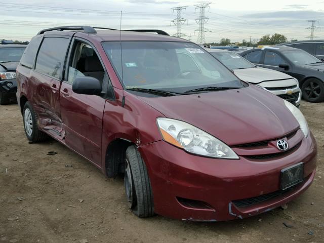 5TDZA23C26S444136 - 2006 TOYOTA SIENNA CE MAROON photo 1