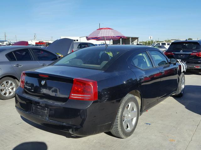 2B3KA43R18H194389 - 2008 DODGE CHARGER BLACK photo 4