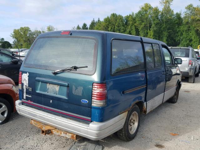 1FMDA31X0PZC62212 - 1993 FORD AEROSTAR GREEN photo 4