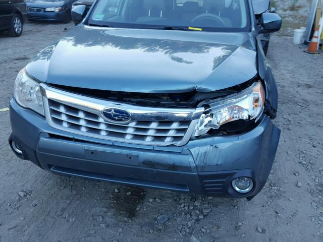 JF2SHADC7BH759598 - 2011 SUBARU FORESTER 2 BLUE photo 7