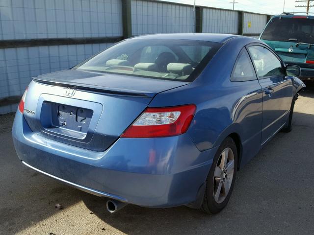 2HGFG12847H570685 - 2007 HONDA CIVIC EX 蓝色 照片 4