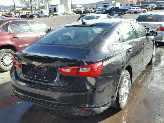 1G1ZB5ST3GF262861 - 2016 CHEVROLET MALIBU LS BLACK photo 4