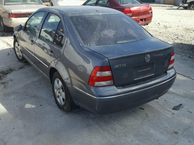 3VWSK69M14M109885 - 2004 VOLKSWAGEN JETTA GLS GRAY photo 3