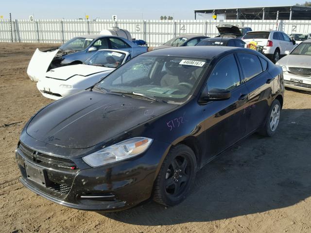 1C3CDFAA0DD322751 - 2013 DODGE DART SE BLACK photo 2