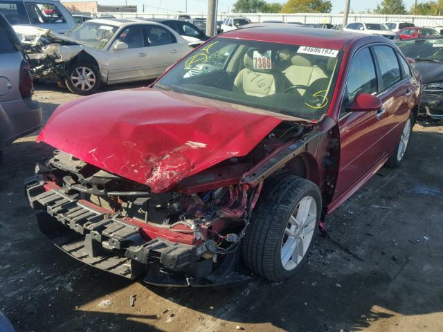 2G1WC5E34D1177378 - 2013 CHEVROLET IMPALA LTZ RED photo 2