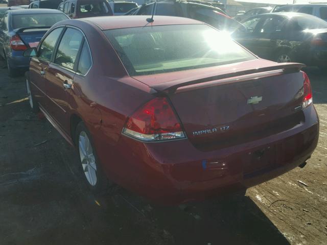 2G1WC5E34D1177378 - 2013 CHEVROLET IMPALA LTZ RED photo 3