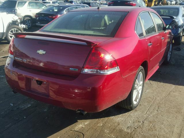 2G1WC5E34D1177378 - 2013 CHEVROLET IMPALA LTZ RED photo 4