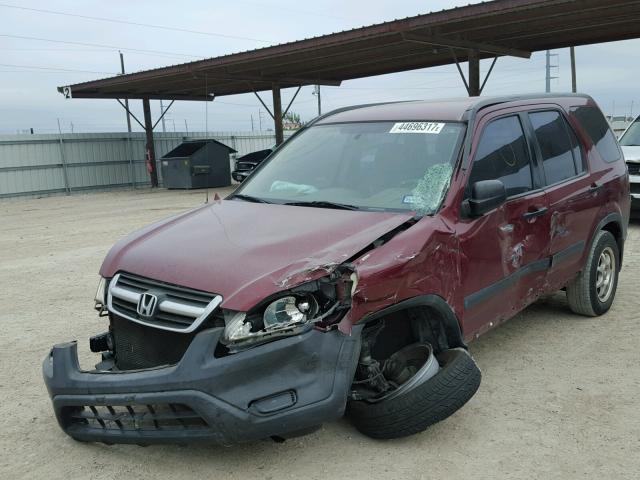 JHLRD68433C012736 - 2003 HONDA CR-V LX RED photo 2