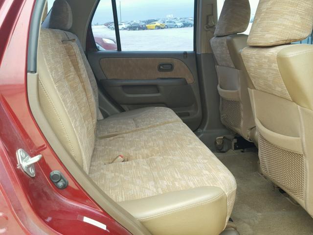 JHLRD68433C012736 - 2003 HONDA CR-V LX RED photo 6