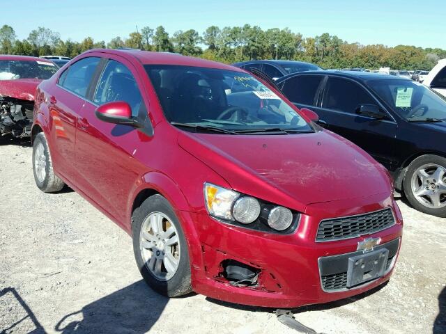 1G1JC5SH0C4119944 - 2012 CHEVROLET SONIC LT RED photo 1