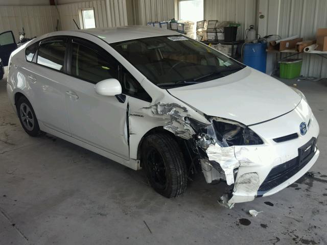 JTDKN3DU4D5572349 - 2013 TOYOTA PRIUS WHITE photo 1