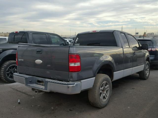 1FTPX145X5NA52624 - 2005 FORD F150 GRAY photo 4