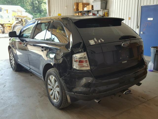 2FMDK49C37BA57863 - 2007 FORD EDGE SEL P BLACK photo 3