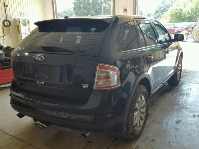 2FMDK49C37BA57863 - 2007 FORD EDGE SEL P BLACK photo 4