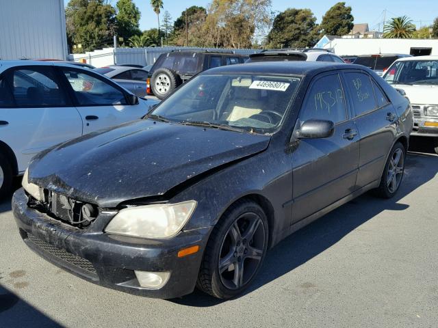 JTHBD182010024467 - 2001 LEXUS IS 300 BLACK photo 2