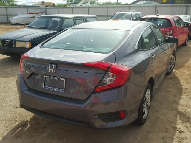 2HGFC2F5XGH567064 - 2016 HONDA CIVIC LX GRAY photo 4