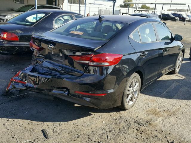 KMHD84LF3HU062350 - 2017 HYUNDAI ELANTRA SE BLACK photo 4