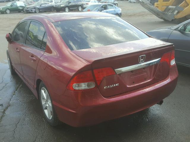 2HGFA1F64BH547314 - 2011 HONDA CIVIC LX-S BURGUNDY photo 3
