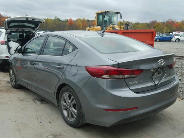 KMHD84LF4HU377898 - 2017 HYUNDAI ELANTRA SE GRAY photo 3