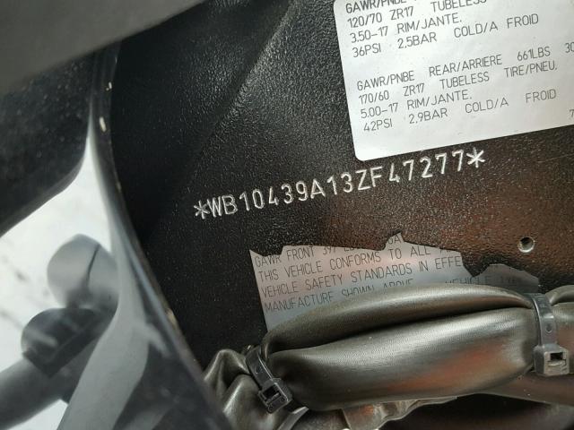 WB10439A13ZF47277 - 2003 BMW R1150 R BLACK photo 10