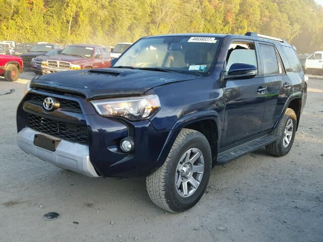 JTEBU5JR8G5293890 - 2016 TOYOTA 4RUNNER BLUE photo 2