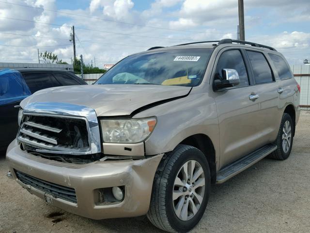 5TDZY68A98S002726 - 2008 TOYOTA SEQUOIA LI TAN photo 2