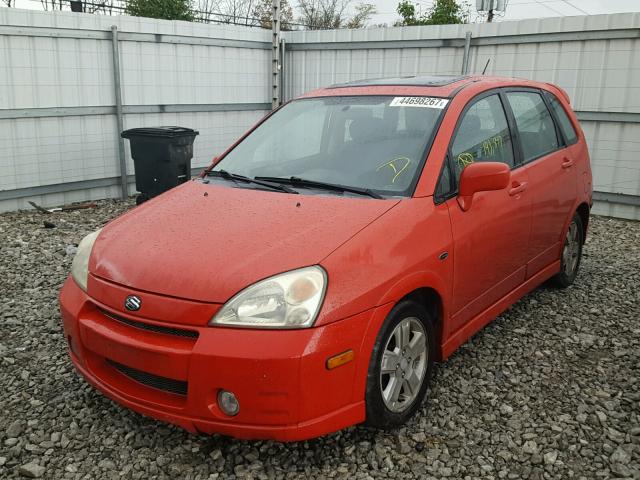 JS2RC41H535205708 - 2003 SUZUKI AERIO RED photo 2