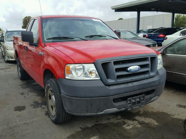 1FTRF12217KC82626 - 2007 FORD F150 RED photo 1