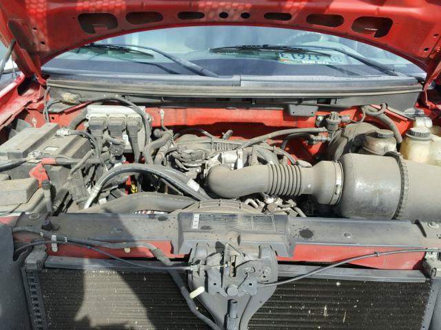 1FTRF12217KC82626 - 2007 FORD F150 RED photo 7