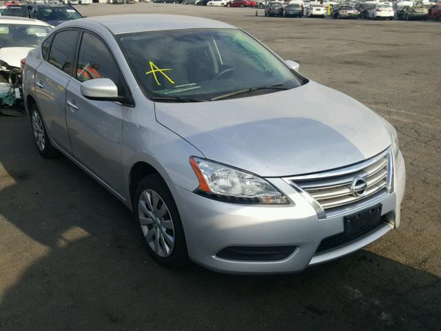 3N1AB7AP2EL691466 - 2014 NISSAN SENTRA S SILVER photo 1