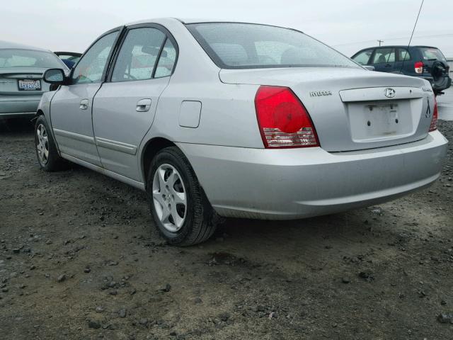 KMHDN46D25U160090 - 2005 HYUNDAI ELANTRA SILVER photo 3