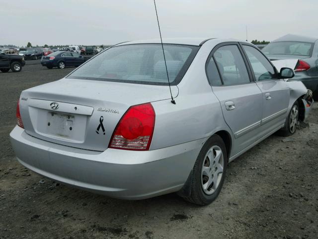 KMHDN46D25U160090 - 2005 HYUNDAI ELANTRA SILVER photo 4