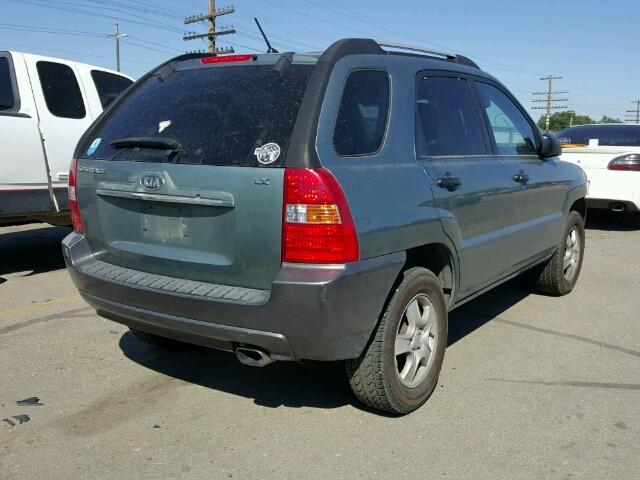 KNDJF724477329541 - 2007 KIA SPORTAGE L BLUE photo 4