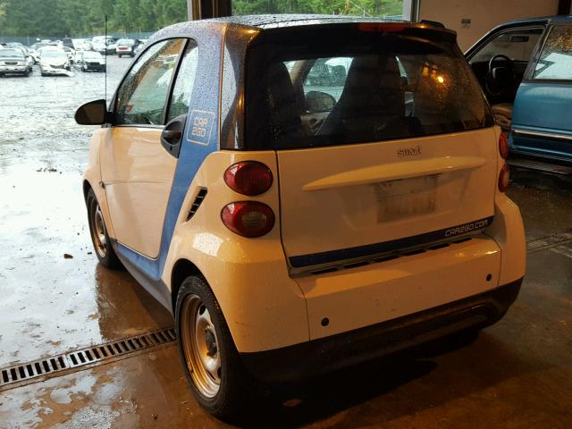 WMEEJ3BA2EK782292 - 2014 SMART FORTWO PUR TWO TONE photo 3