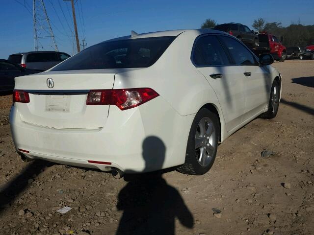 JH4CU2F63BC012751 - 2011 ACURA TSX WHITE photo 4