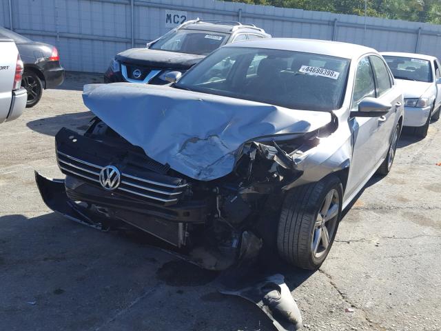 1VWBP7A33CC102916 - 2012 VOLKSWAGEN PASSAT SE SILVER photo 2