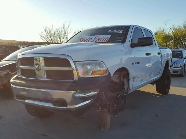 1D7RV1CT6AS261715 - 2010 DODGE RAM 1500 WHITE photo 2