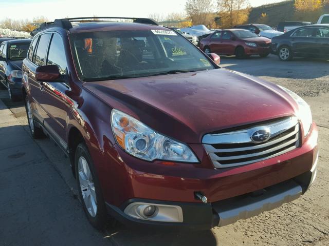 4S4BRCKC4C3301599 - 2012 SUBARU OUTBACK RED photo 1