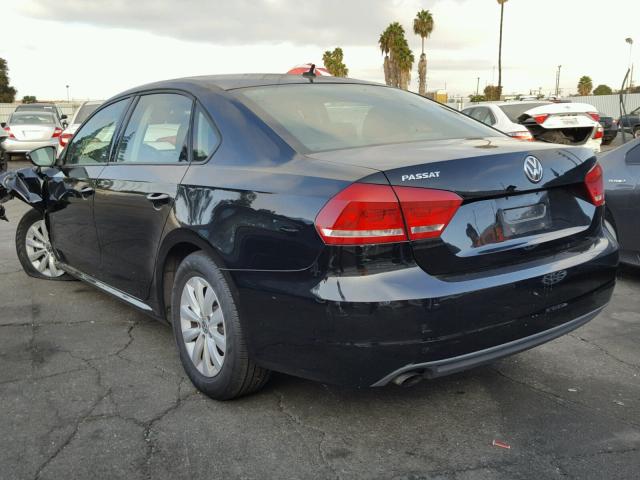 1VWAP7A32CC029730 - 2012 VOLKSWAGEN PASSAT S Negro foto 3