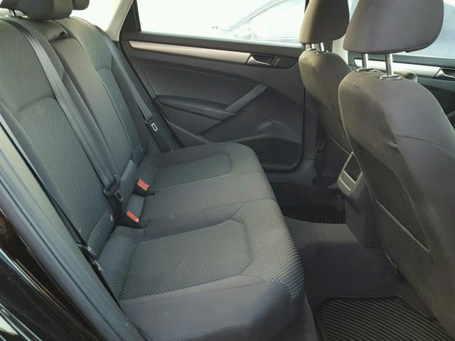 1VWAP7A32CC029730 - 2012 VOLKSWAGEN PASSAT S Negro foto 6