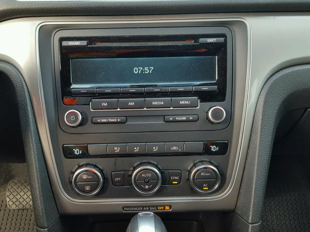 1VWAP7A32CC029730 - 2012 VOLKSWAGEN PASSAT S Negro foto 9