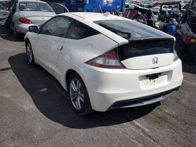 JHMZF1D45BS008934 - 2011 HONDA CR-Z WHITE photo 3