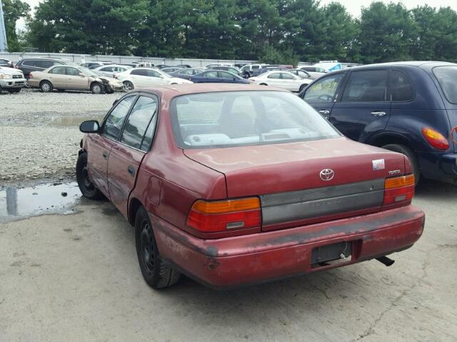 JT2AE09EXP0022238 - 1993 TOYOTA COROLLA LE RED photo 3